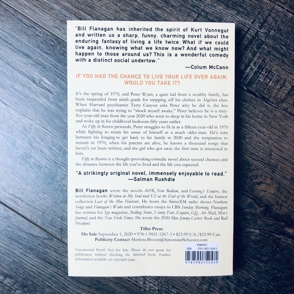 Fifty in Reverse by Bill Flanagan (ARC Uncorrected - Picture 2 of 2